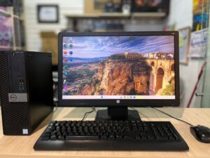 combo pc lenovo, hp o dell i7 8th / 8gb ram 240gb ssd + pantalla fhd 22" + mouse + teclado